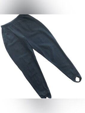 Vintage 90’s Bill Blass Knit Wear Small Black Stirrup Pants Leggings EUC